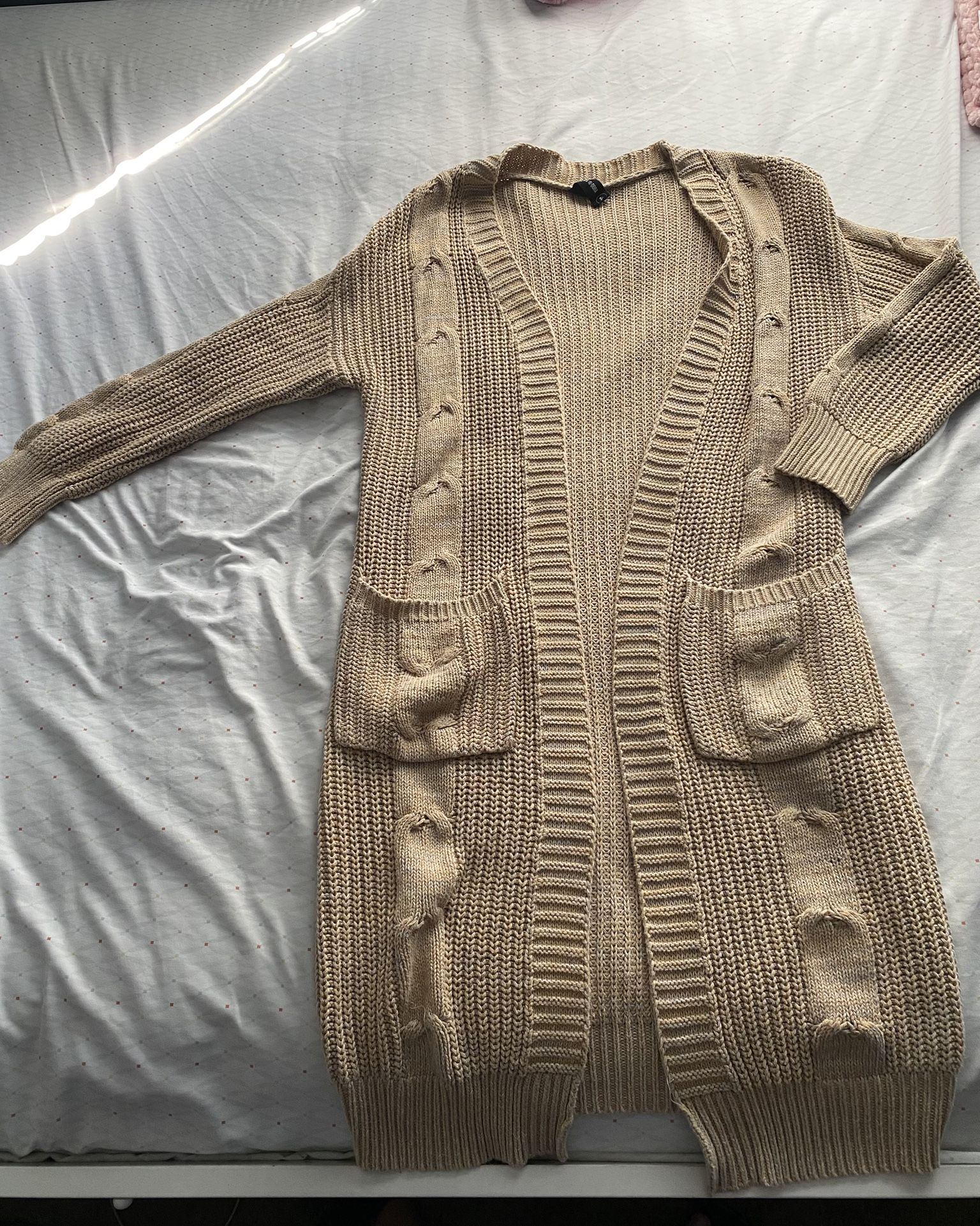 Nude Cardigan, Small/Medium