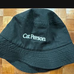 CAT PERSON HAT. SPORTSMAN. NOT WORN BUT HAS BEEN STORED. 