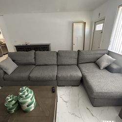Large grey sectional