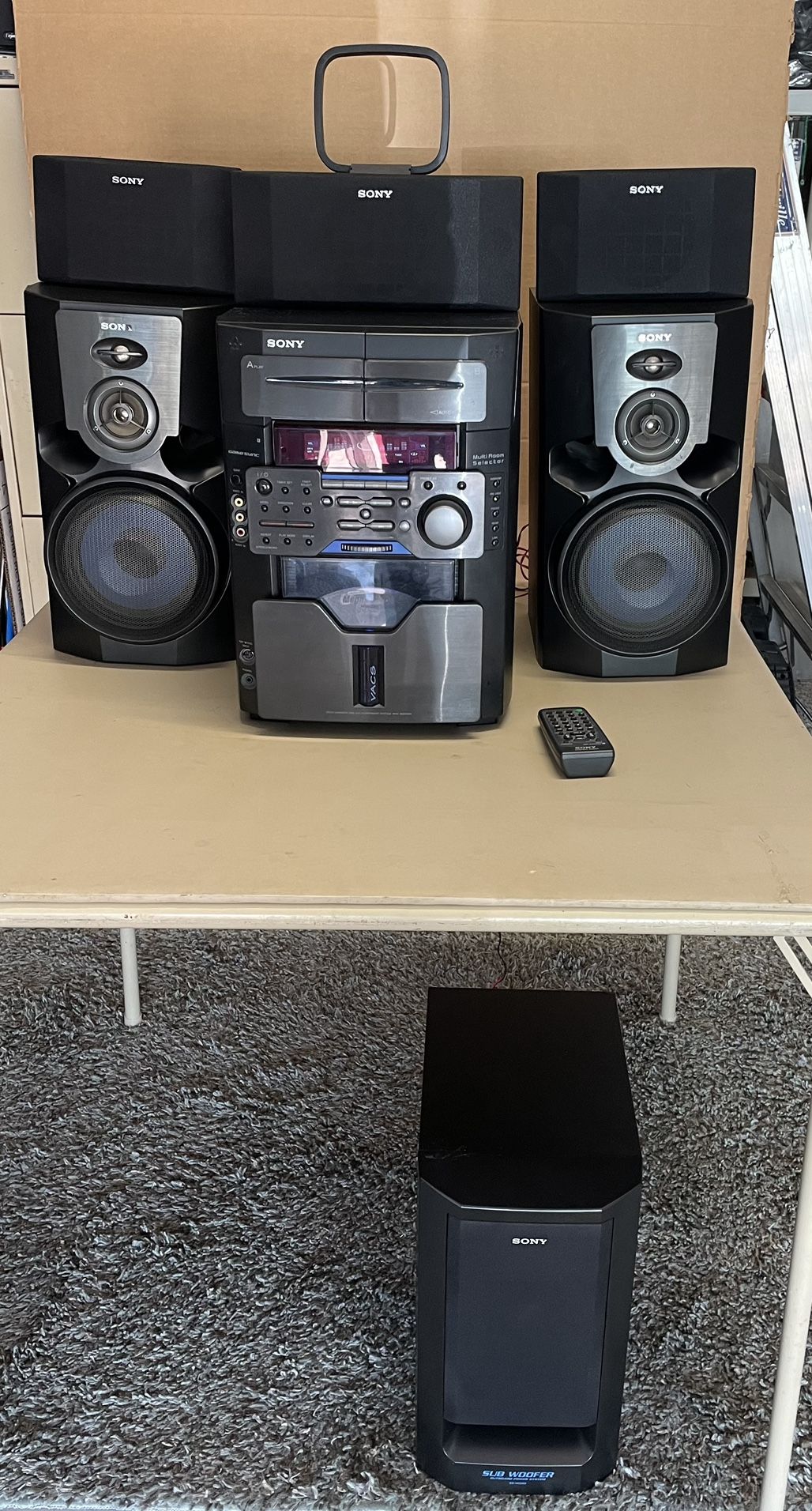 Sony MHC-MG510AV Mini Hi-Fi Component System Powerful 5 Speakers And A Subwoofer