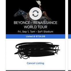 Beyonce Concert Tickets!!🔥🔥