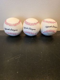 Official League Cork Center  Wound  Dura-Hyde Baseball Lot of 3