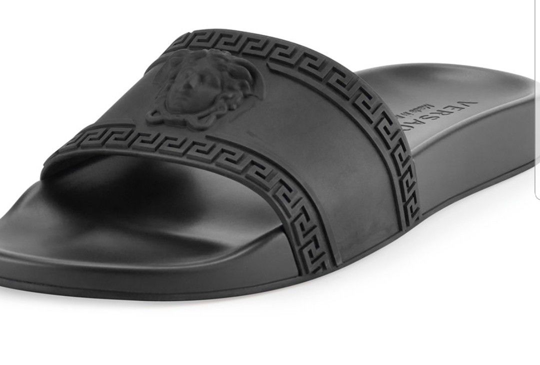 Men's Medusa & Greek Key Shower Slide Sandal