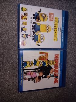 Blu ray movies minions and despicable me