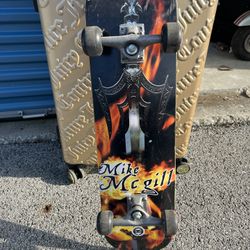 Mike McGill Air Speed 31" Skateboard Gothic Sword Flames Graphics