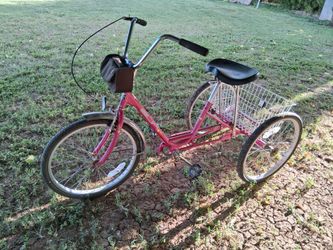 Three wheeled bicycle.
