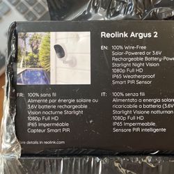 (2) Security Cameras - Reolink Argus 2