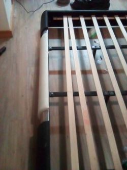 Black and white queen size bed  frame