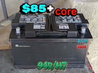 AGM Car Battery Group Size 94r/H7