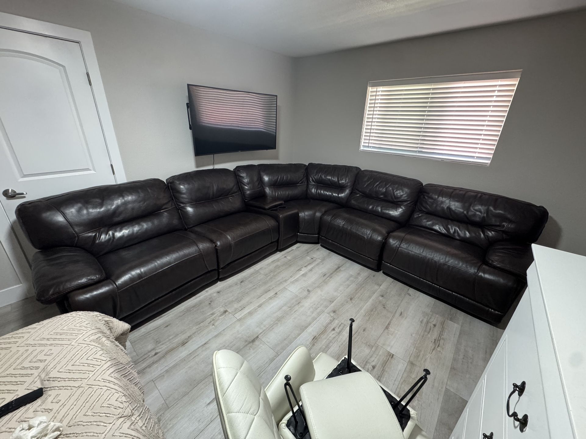 Leather Reclining Couch