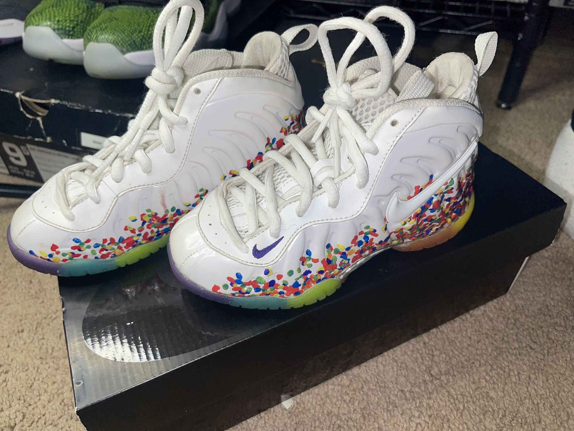 Nike Little Posite Pro(PS) Fruity Pebbles Size 11C PRE OWNED