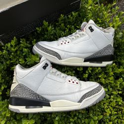 Size 9 - Jordan 3 Retro Mid White Cement Reimagined