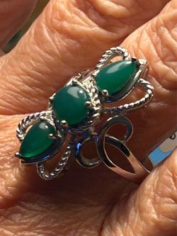 Green Onyx Ring