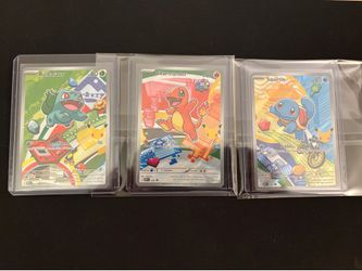 Pokemon cards Kanto Starters