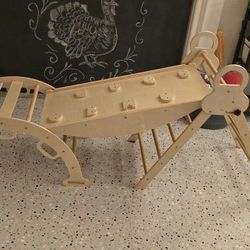 Wooden Pickler / Montessori Toddler Climbing Triangle
