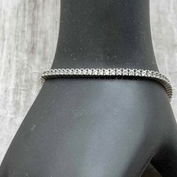 925 Sterling Silver Moissanite 7.5’ Bracelet 