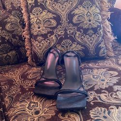 Black Suede Heels 