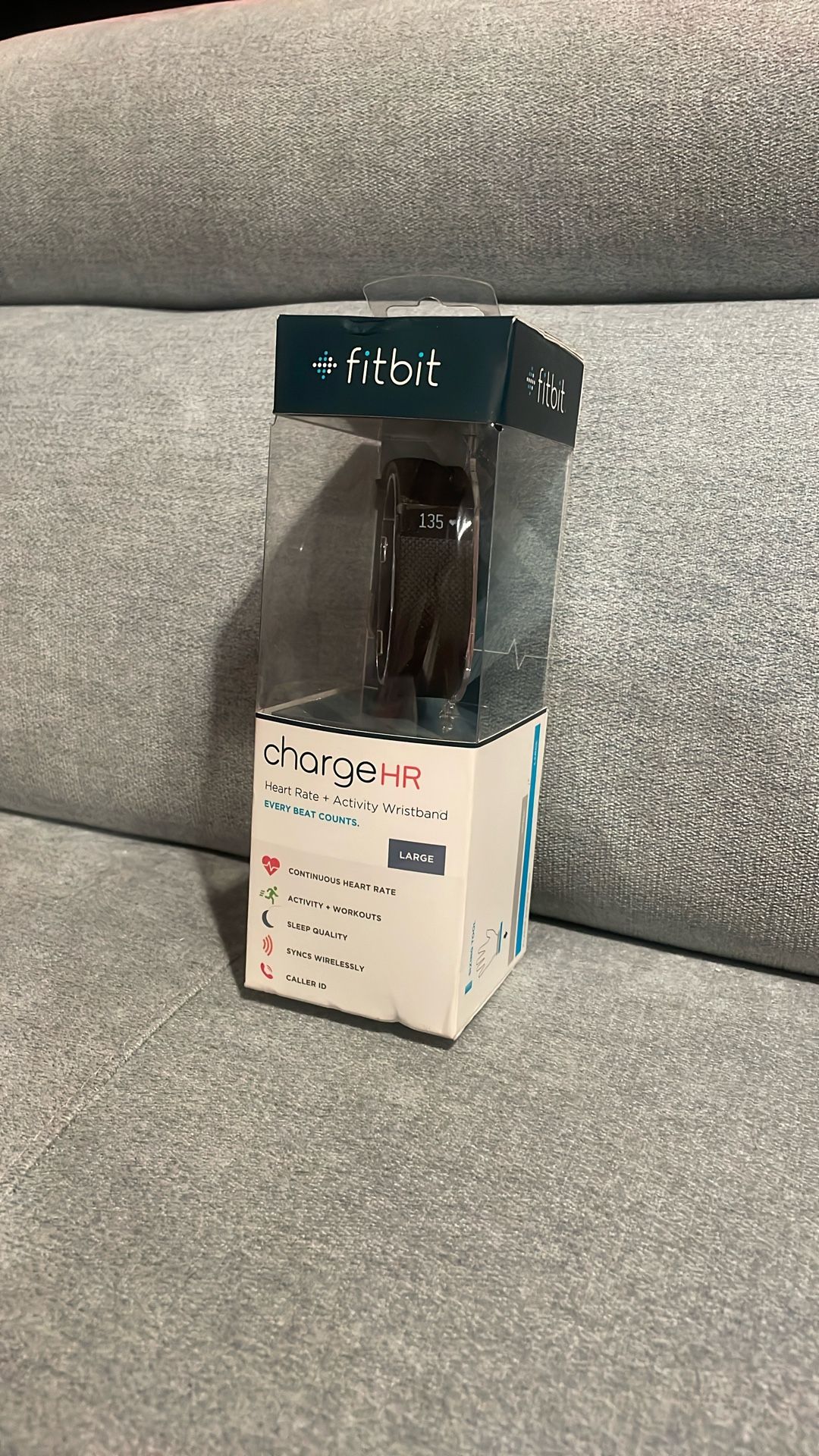 Fitbit Charge HR Wireless Activity Wristband (Black, Small )