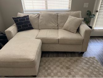 Love seat with movable chase couch