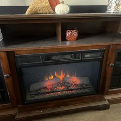 TV Stand With Fireplace.. 