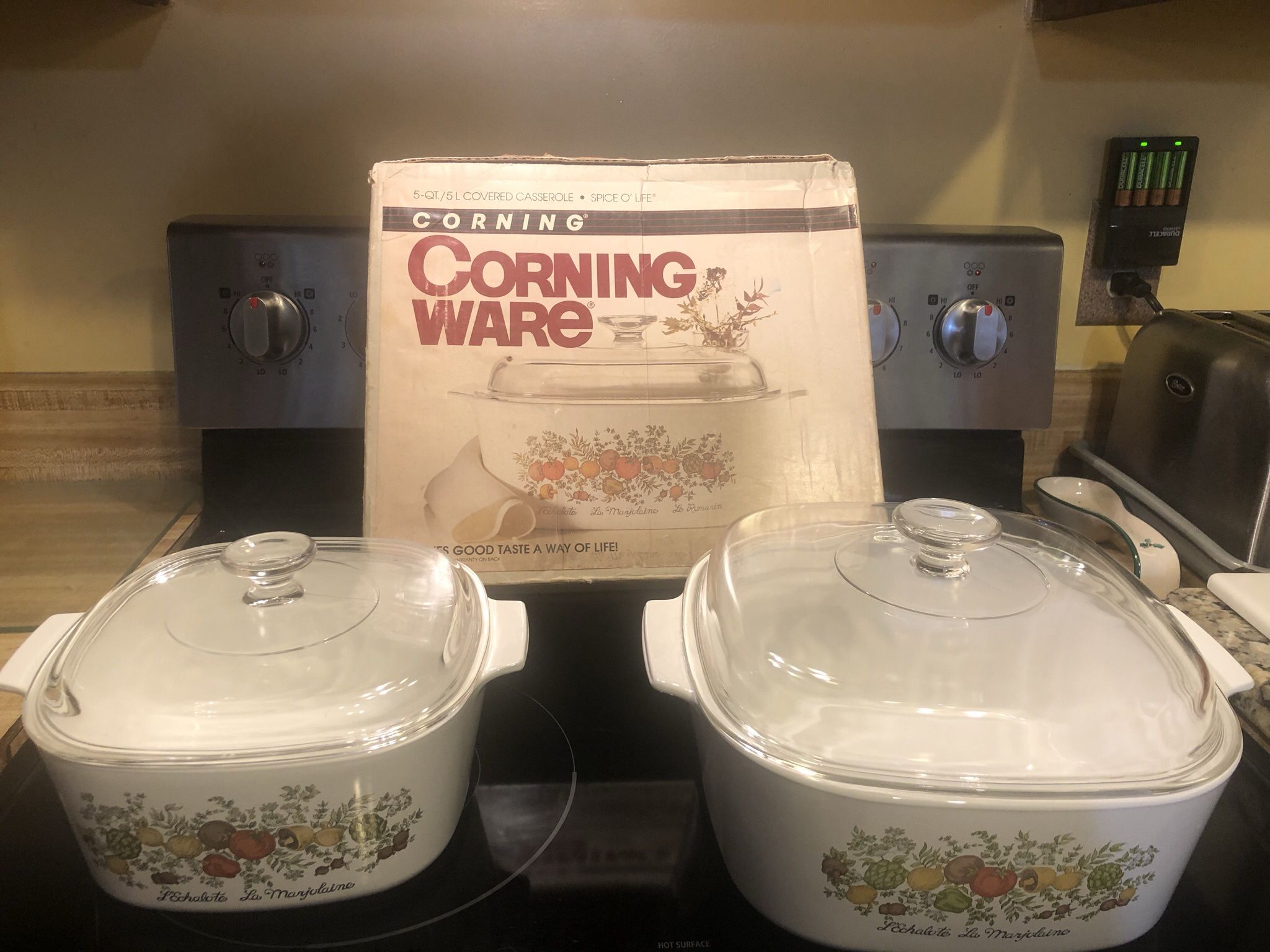Corning Ware 4PC— 2 Pc  A-3 B -3Qt Or 3 L - 2 Pc  A- 5B -5 Qt Or 5 L Excellent Conditions 