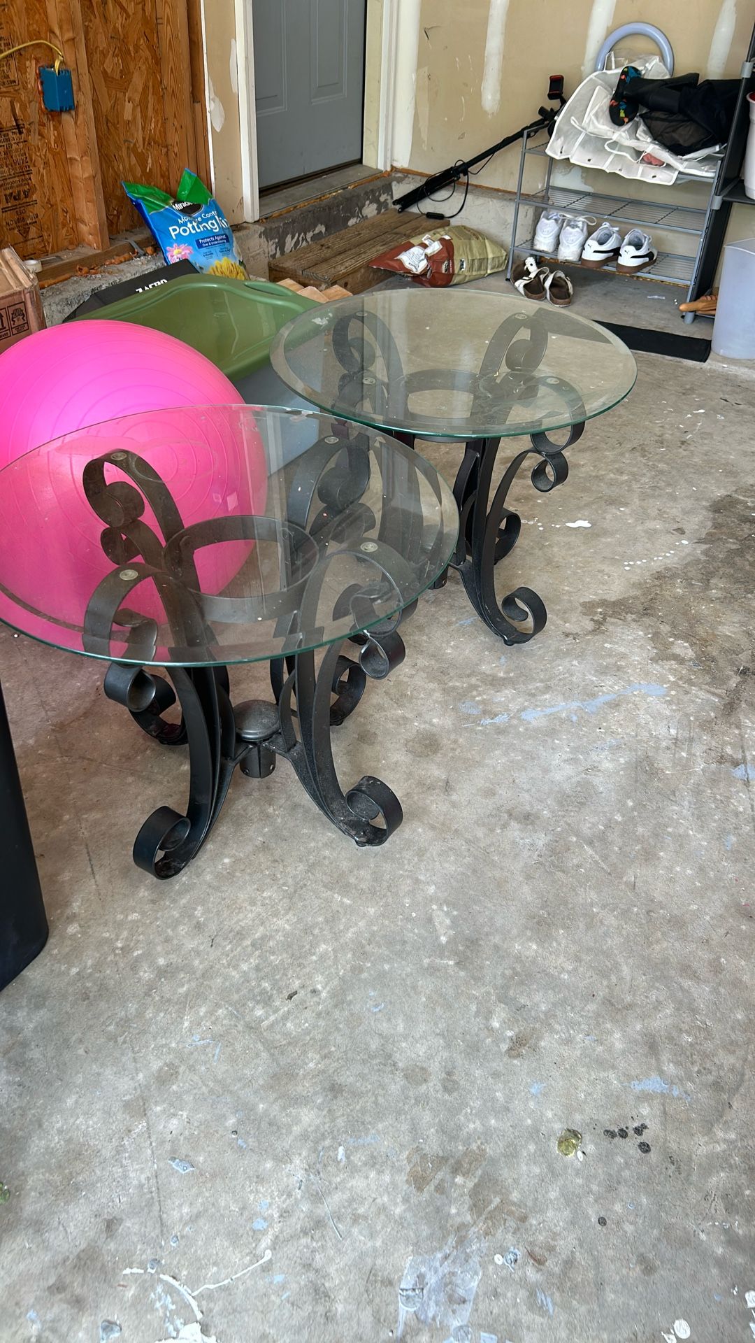 Glass End Table