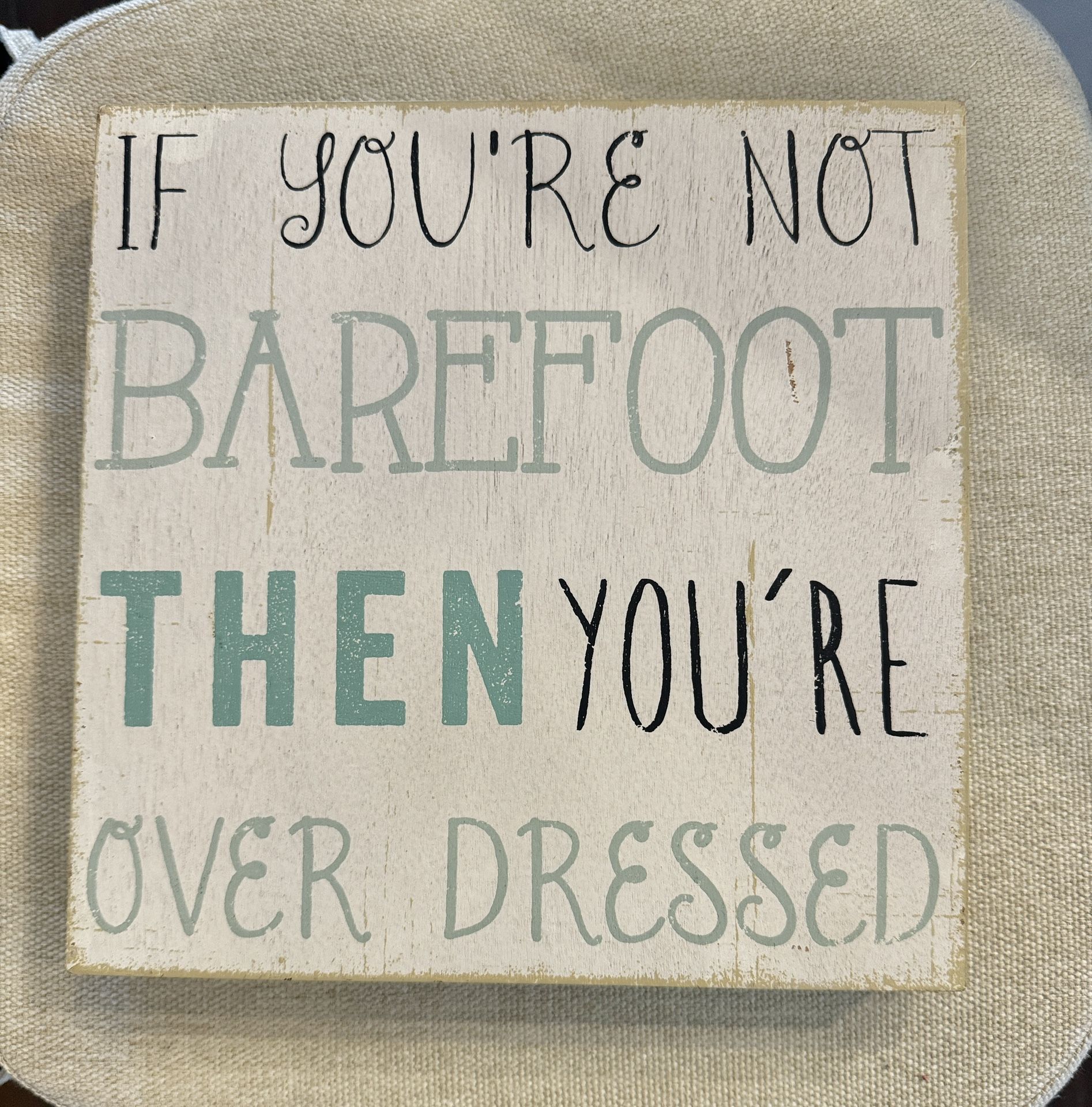 Coastal Wall Sign Plaque Beach Decor 10x10