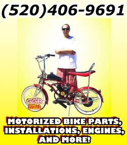 NEW MOTORIZED BIKE PARTS, INSTALLATIONS, ENGINES, BICYCLES AND MORE GALORE!