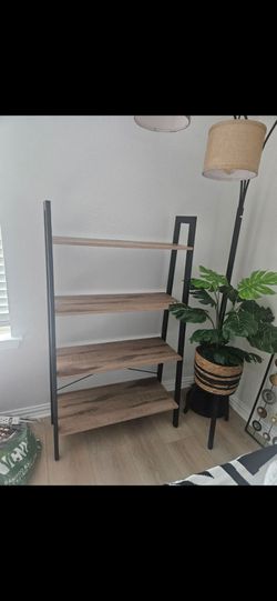 4-Tier, Ladder Shelf, Bookshelf,