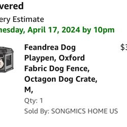 Like new Dog Crate Playpen 