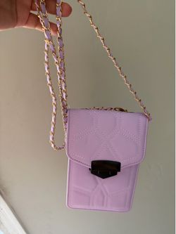 Purple crossbody purse