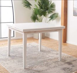 One Kings Lane Orielan White Extendable Dining Table - Seats 4-6 - Like New