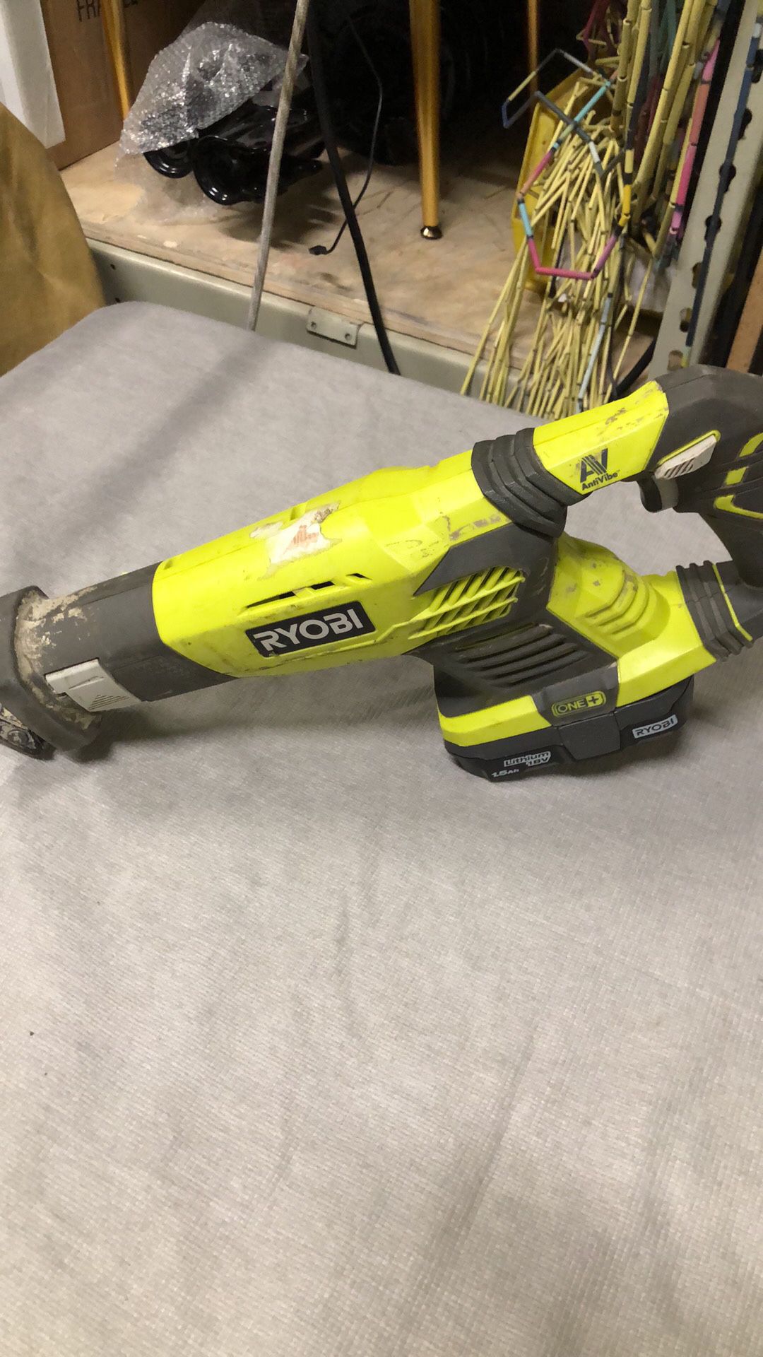Ryobi one plus reciprocating saw with ion battery lithium