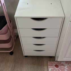 White 5 Drawer Storage Unit 