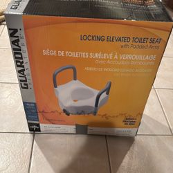 Elevated Toilet Seat With Padded Arms
