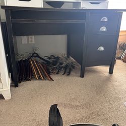 Lexington Solid Wood Black Desk