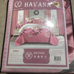 7 Pcs Havana  King Size Comforted