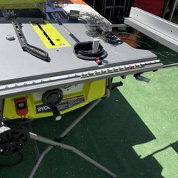 RYOBI 15 Amp 10 in. Expanded Capacity Table Saw With Rolling Stand
