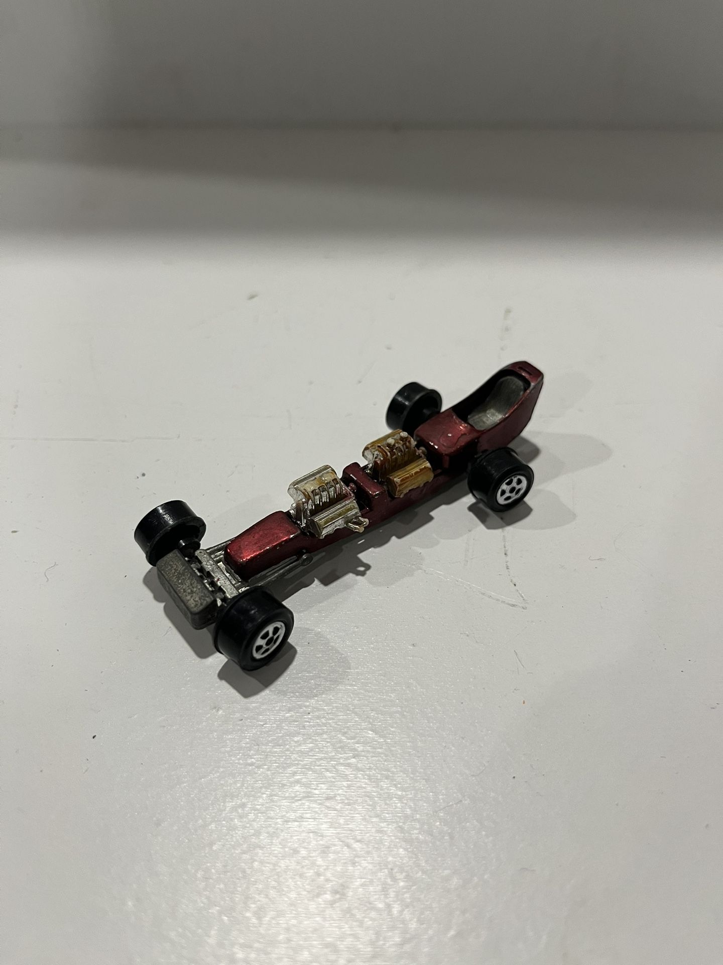 Vintage Johnny Lightning Topper Red Custom Dragster Race 1969 Redline Toy Car