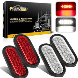 LED Oval Stop Turn Tail Lights 
