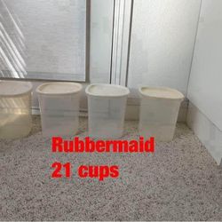 Rubbermaid  containers  (21 cups)   -  $8 ea.