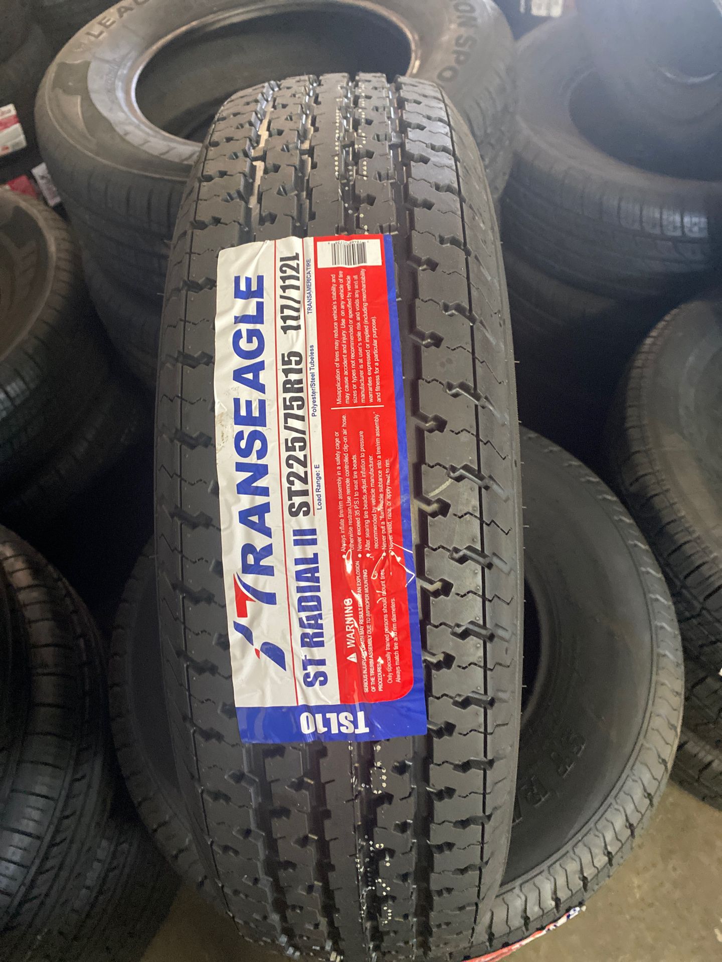 ST225/75R15 TRANSEAGLE TRAILER TIRE