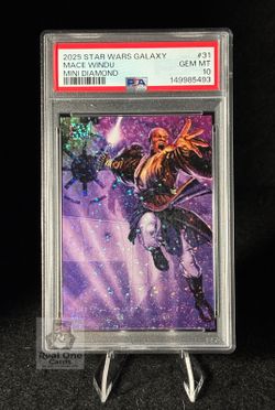 2025 Star Wars Galaxy Mace Windu PSA 10 Mini Diamond