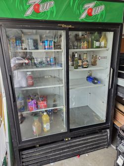 Sliding Glass Refrigerator
