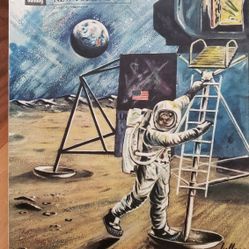 (2) 1969 NASA First Moon Landing Articles