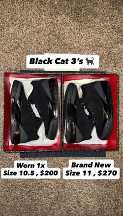 Jordan 3 Black Cat 2025