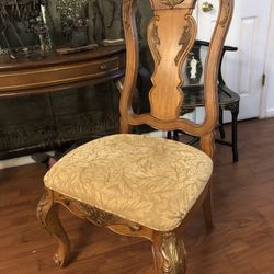 Antique Real Wood Chair/desk Chair 