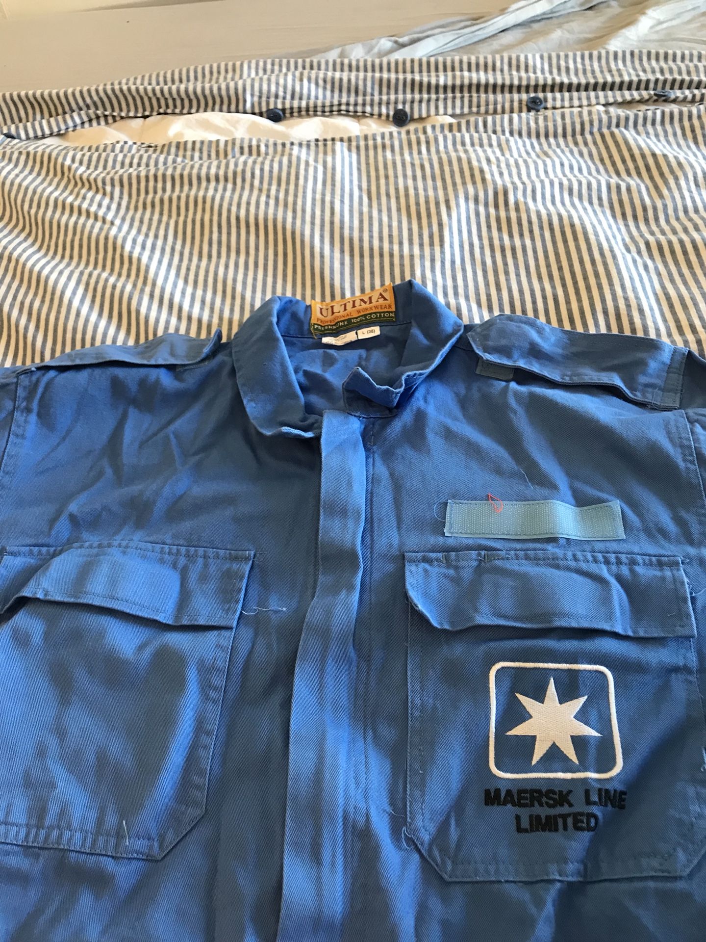 Maersk Lines Limited shopping logo, Men’s coveralls light weight