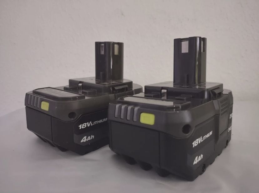 2 Pack Original RYOBI 4.0Ah 18V PBP005 LITHIUM-Ion ONE+ Batteries