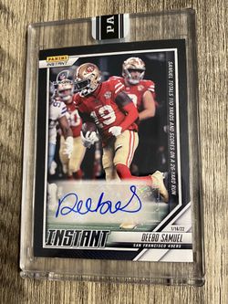 Deebo Samuel 49ers Autographed 1/1 Panini Card